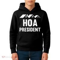 Funny Hoa President Funny Homeowners Association Kids Hoodie thumb 4