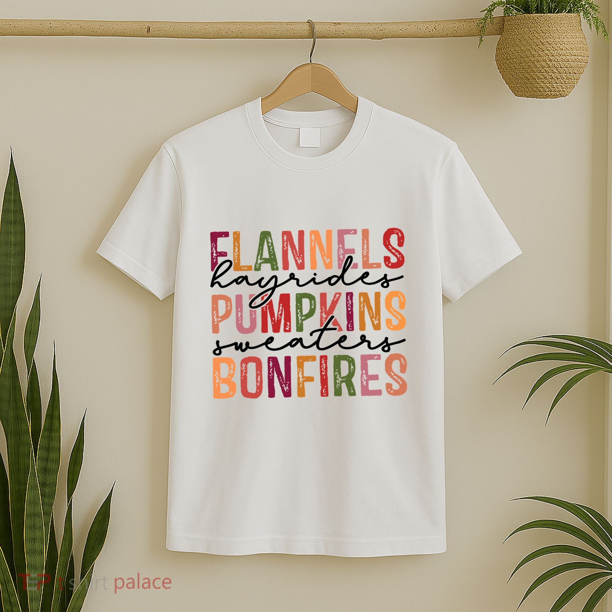 Flannels Hayrides Pumpkin Pumpkin Spice Season T-Shirt