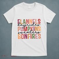 Flannels Hayrides Pumpkin Pumpkin Spice Season T-Shirt thumb 5