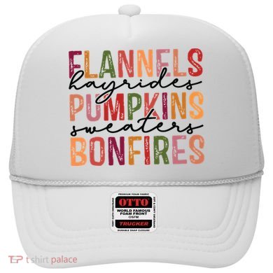 Flannels Hayrides Pumpkin Pumpkin Spice Season Hat
