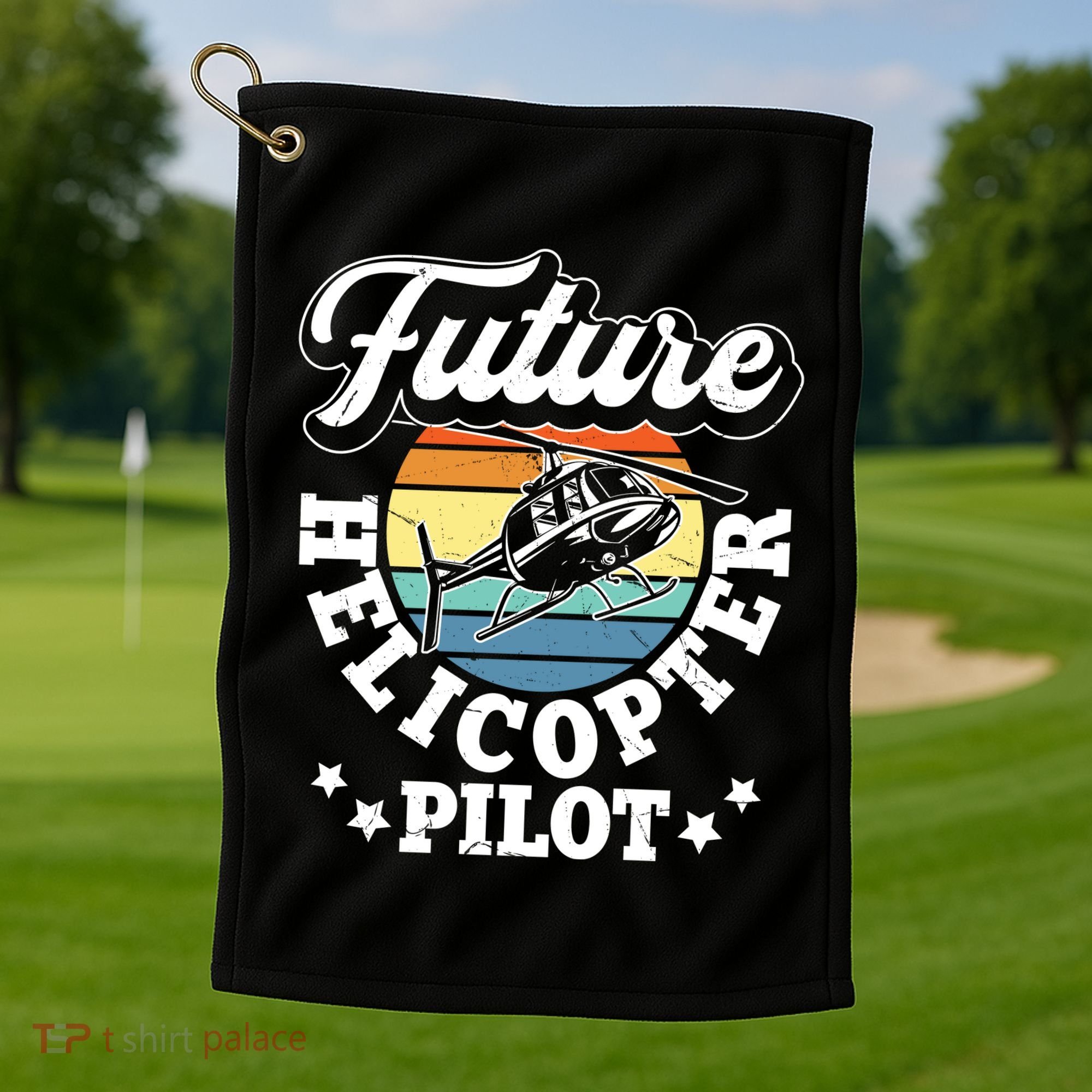 Future Helicopter Pilot Golf Towel