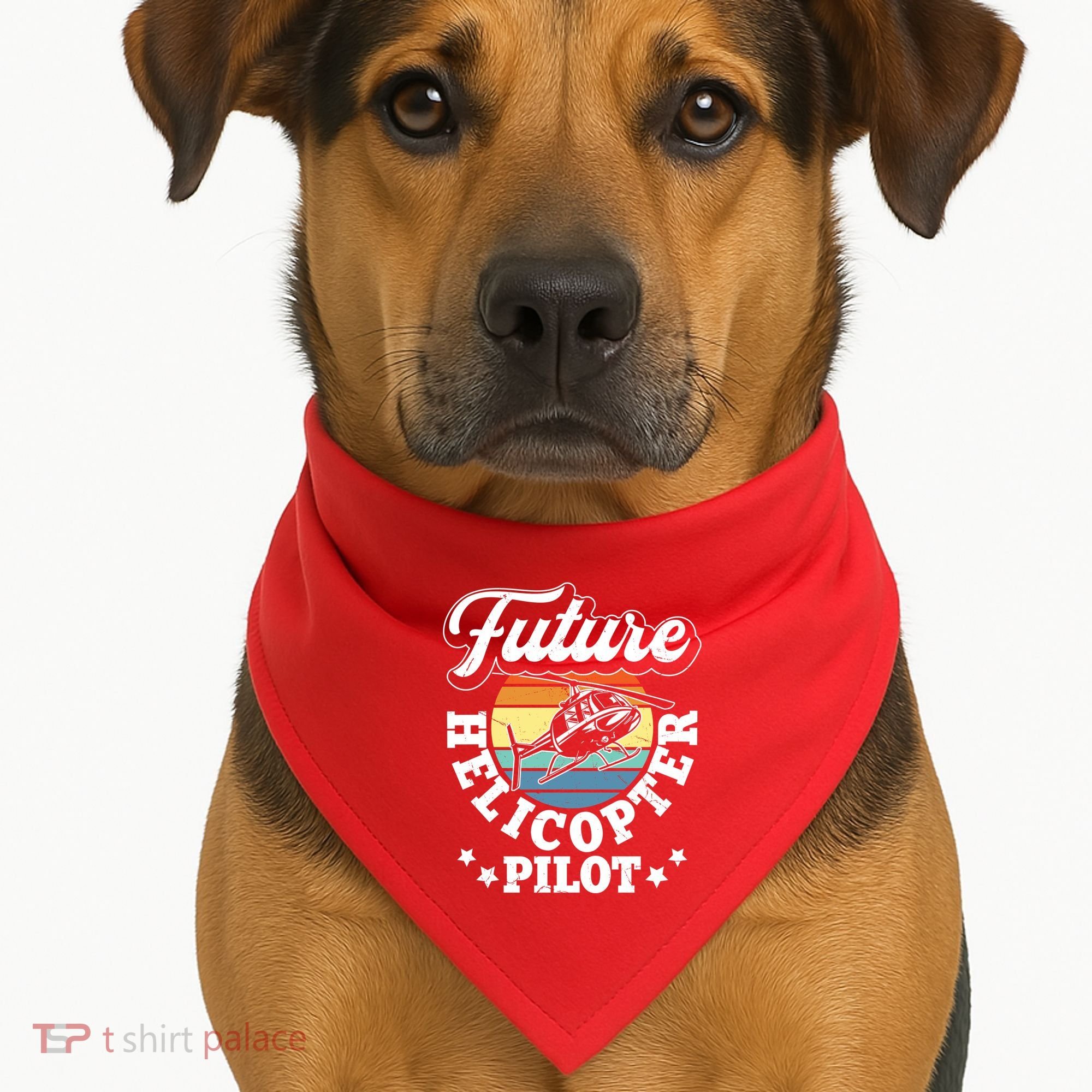 Future Helicopter Pilot USA-Made Doggie Bandana