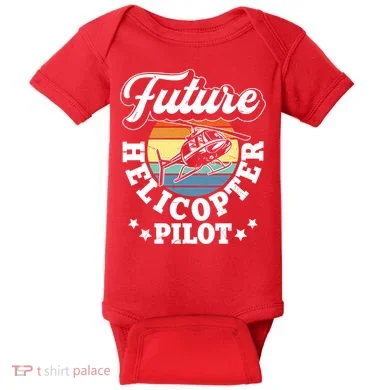 Future Helicopter Pilot Baby Bodysuit