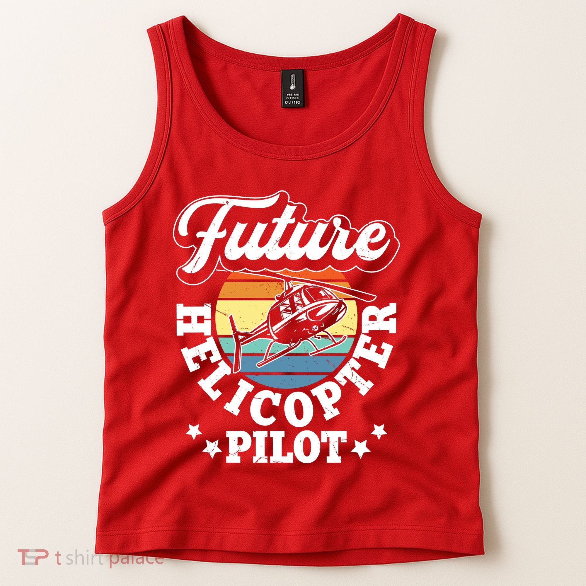 Future Helicopter Pilot Tank Top