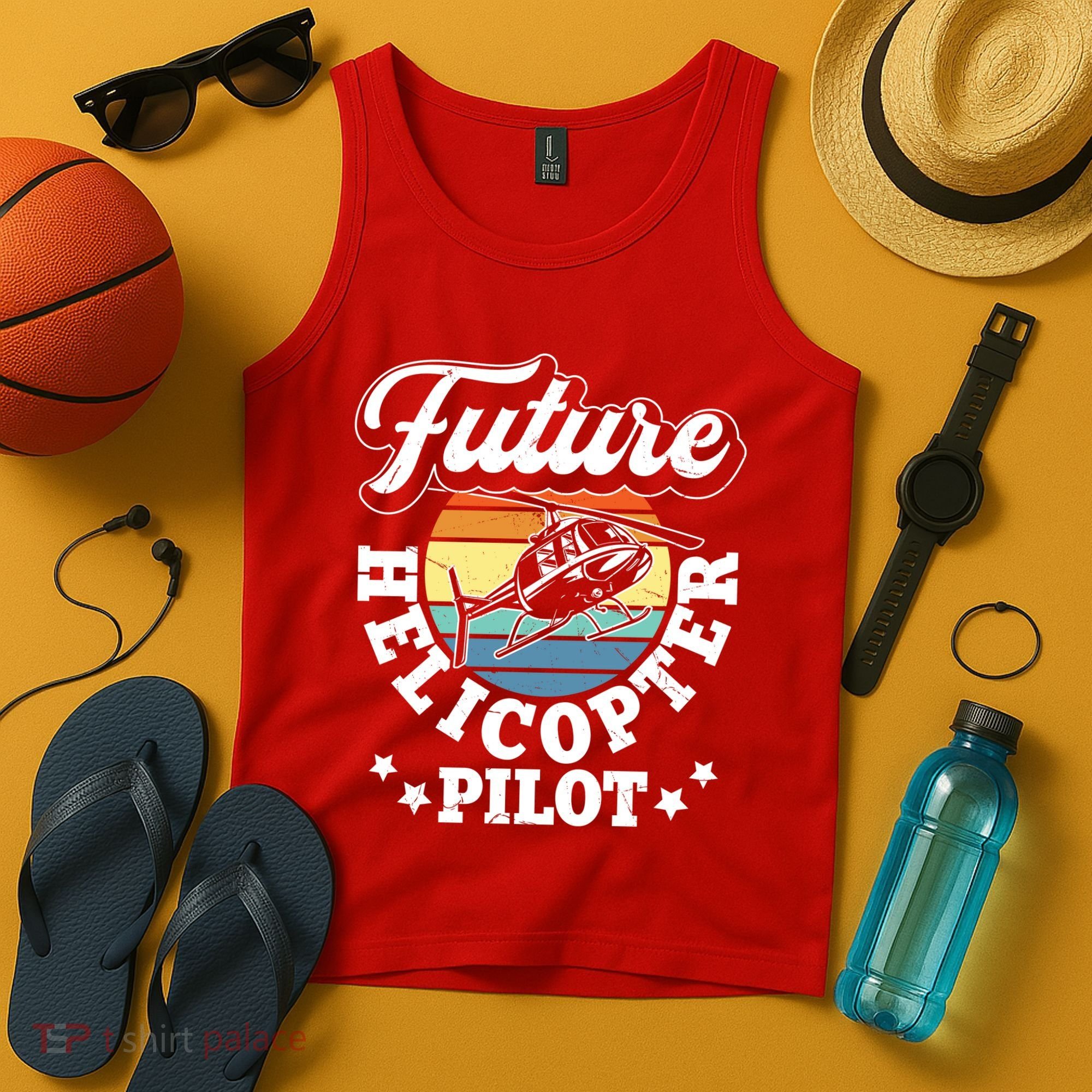 Future Helicopter Pilot Tank Top