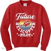 Future Helicopter Pilot Kids Sweatshirt thumb 0