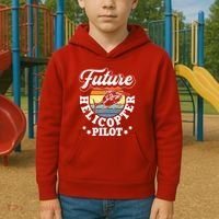 Future Helicopter Pilot Kids Hoodie thumb 2