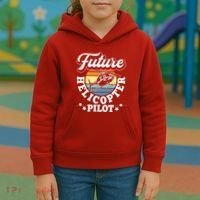 Future Helicopter Pilot Kids Hoodie thumb 3