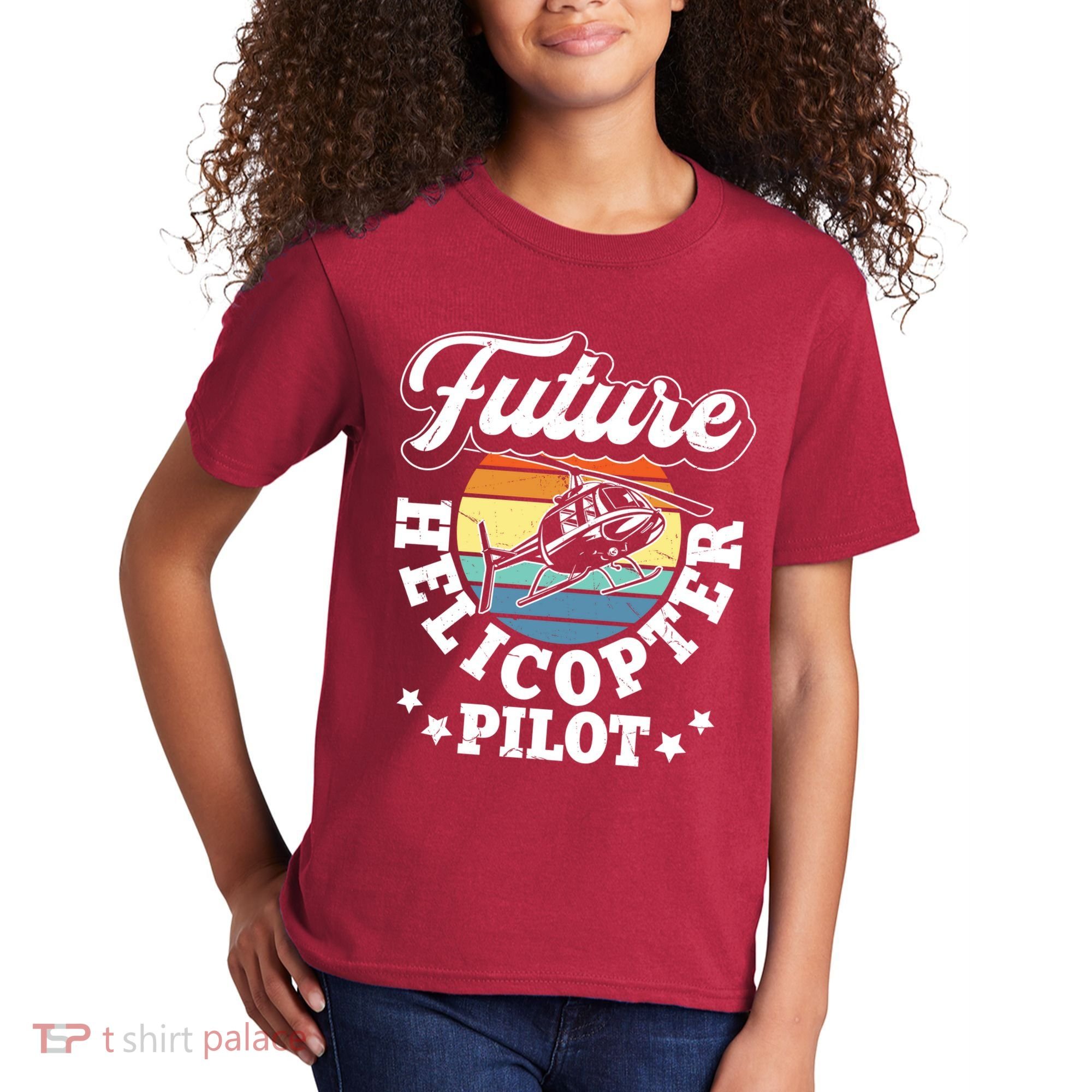 Future Helicopter Pilot Kids T-Shirt