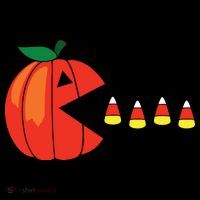 Funny Halloween Pumpkin Eating Candy Corn Tote Bag thumb 4