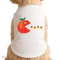 Funny Halloween Pumpkin Eating Candy Corn Doggie Tank thumb 0