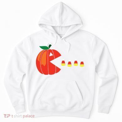 Funny Halloween Pumpkin Eating Candy Corn Hoodie