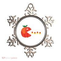 Funny Halloween Pumpkin Eating Candy Corn Ornament thumb 0