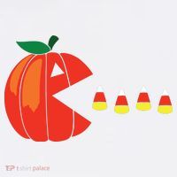 Funny Halloween Pumpkin Eating Candy Corn Hat thumb 2