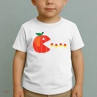 Funny Halloween Pumpkin Eating Candy Corn Toddler T-Shirt thumb 2