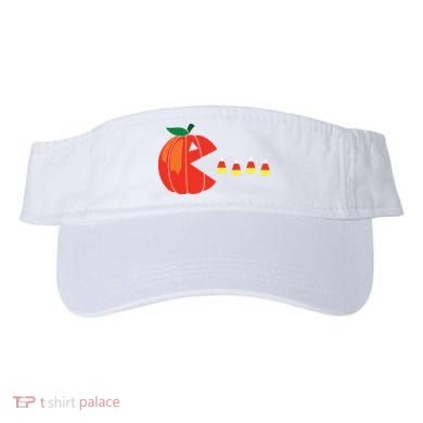 Funny Halloween Pumpkin Eating Candy Corn Visor
