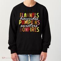 Flannels Hayrides Pumpkins Sweaters Bonfires Women's Sweatshirt thumb 0