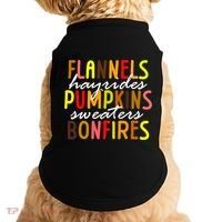 Flannels Hayrides Pumpkins Sweaters Bonfires Doggie Tank thumb 0