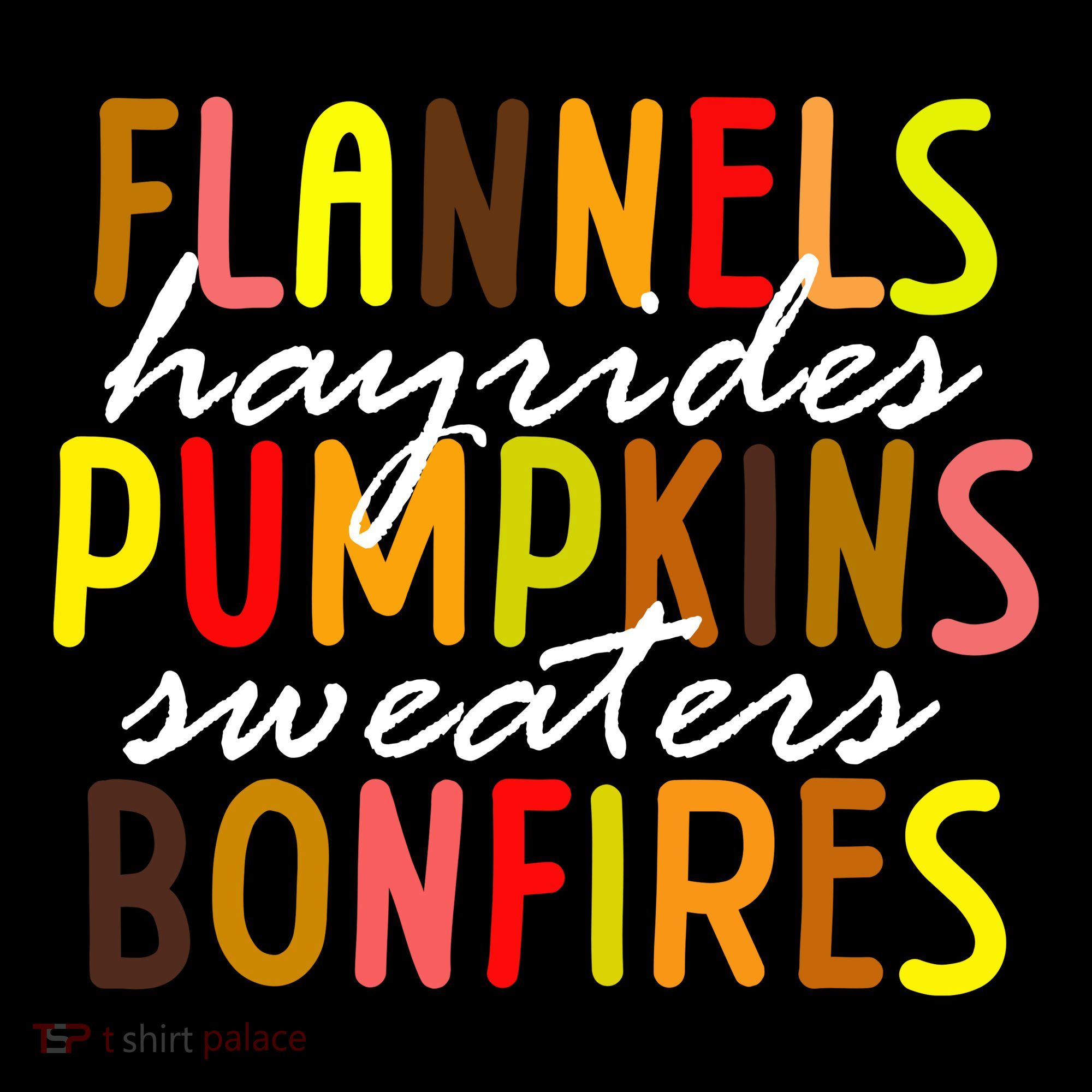 Flannels Hayrides Pumpkins Sweaters Bonfires USA-Made Doggie Bandana