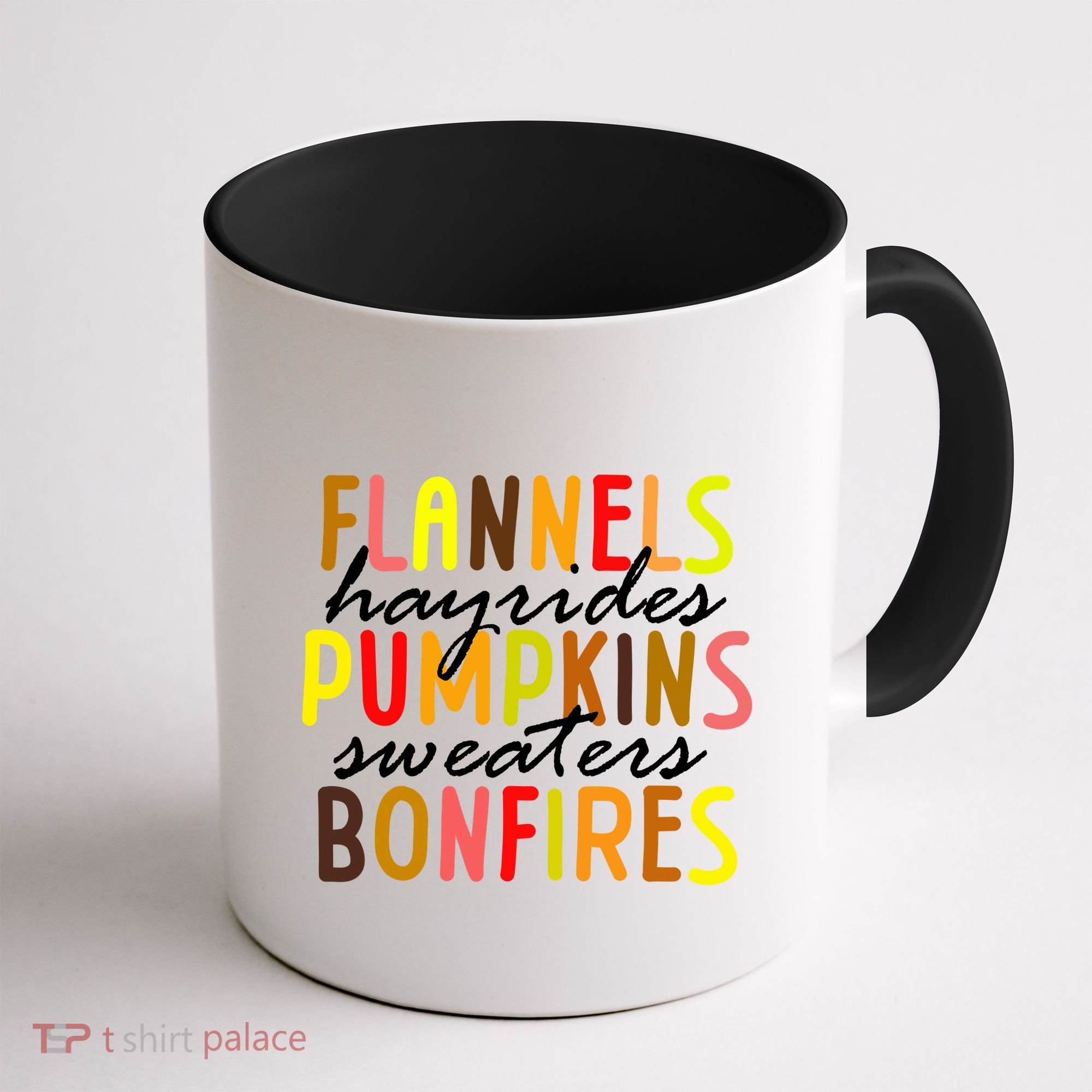 Flannels Hayrides Pumpkins Sweaters Bonfires Coffee Mug