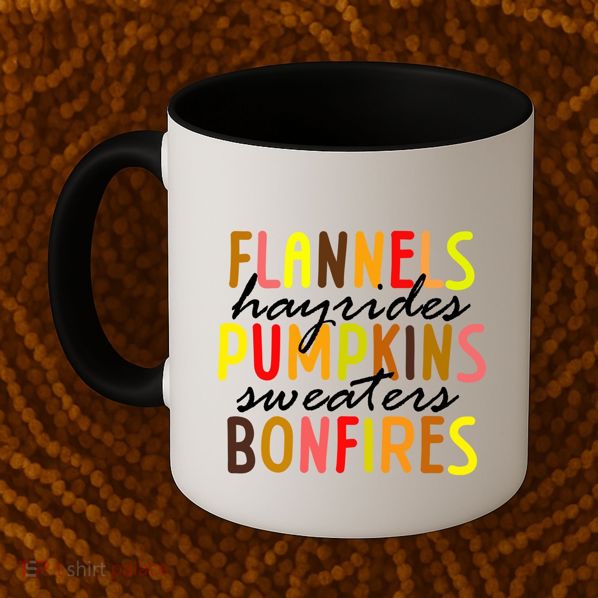 Flannels Hayrides Pumpkins Sweaters Bonfires Coffee Mug