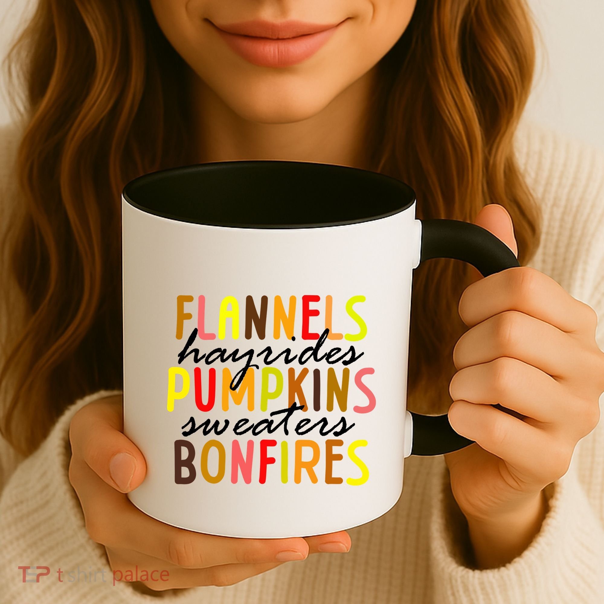 Flannels Hayrides Pumpkins Sweaters Bonfires Coffee Mug