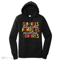 Flannels Hayrides Pumpkins Sweaters Bonfires Women's Hoodie thumb 0