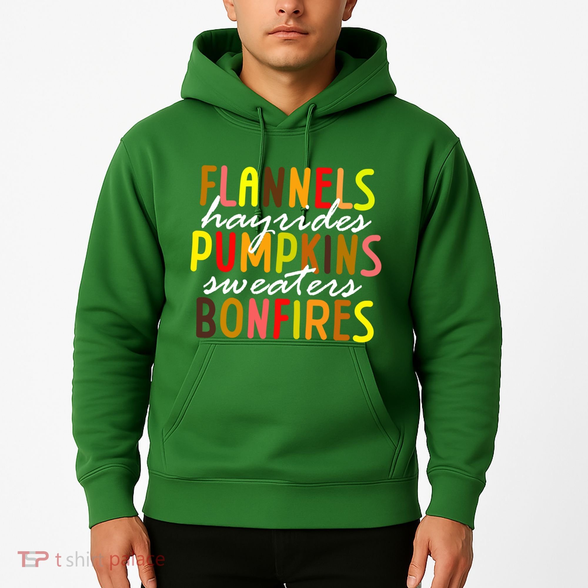Flannels Hayrides Pumpkins Sweaters Bonfires Hoodie