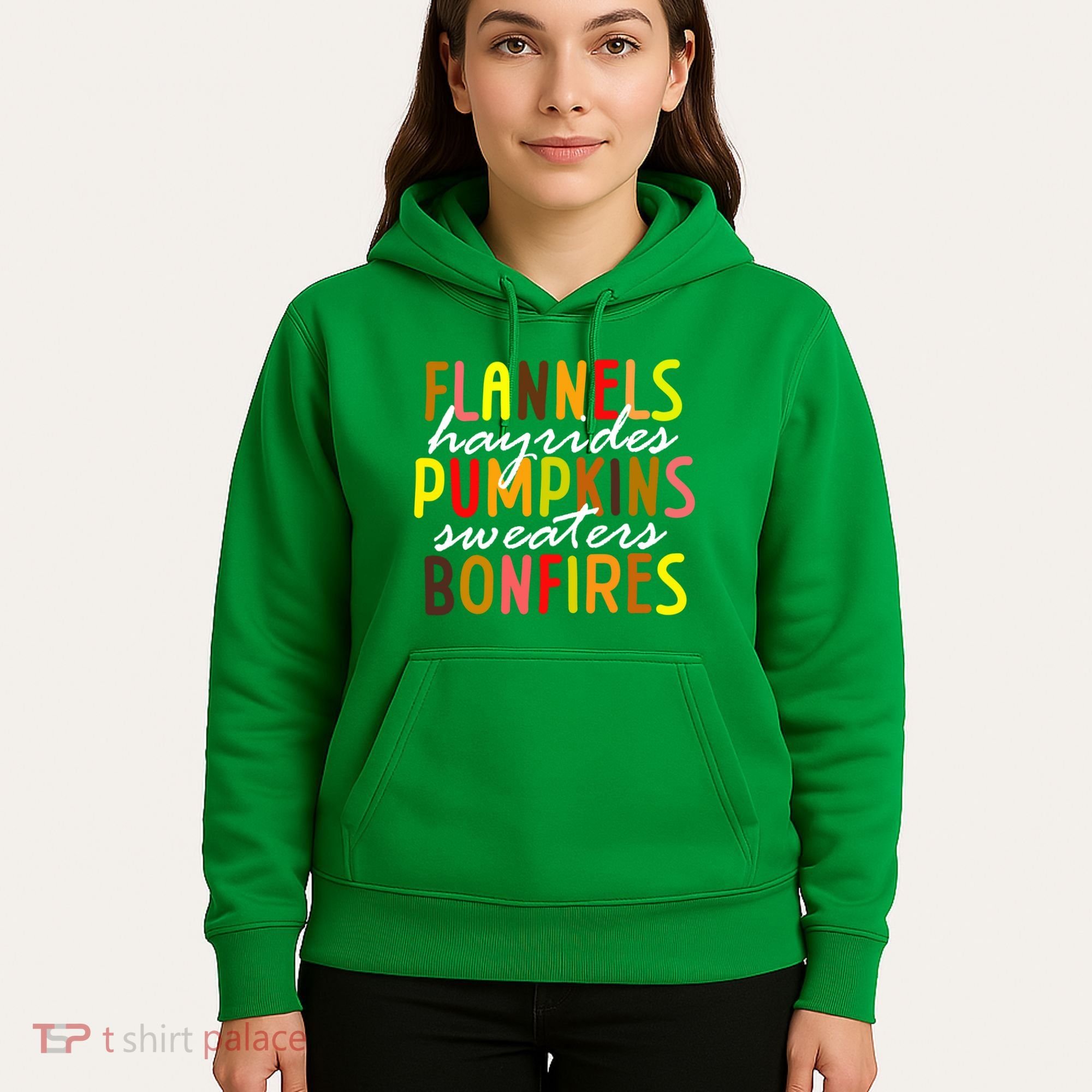 Flannels Hayrides Pumpkins Sweaters Bonfires Hoodie