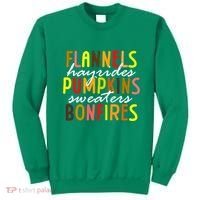 Flannels Hayrides Pumpkins Sweaters Bonfires Sweatshirt thumb 0