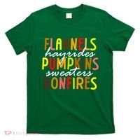 Flannels Hayrides Pumpkins Sweaters Bonfires T-Shirt thumb 0