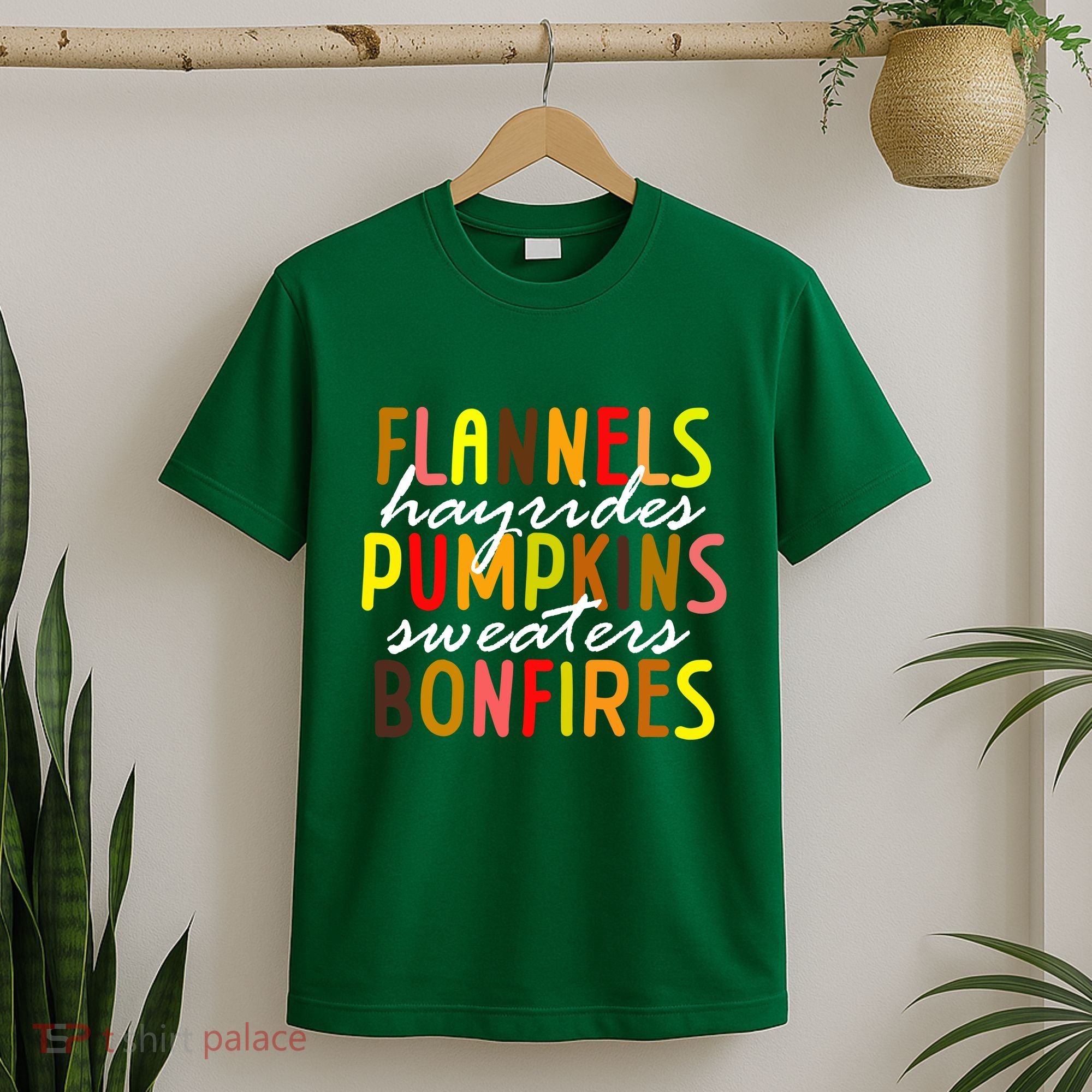 Flannels Hayrides Pumpkins Sweaters Bonfires T-Shirt