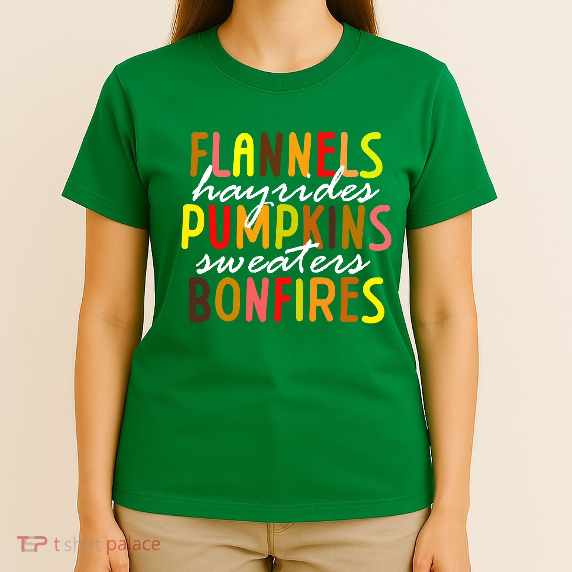 Flannels Hayrides Pumpkins Sweaters Bonfires T-Shirt