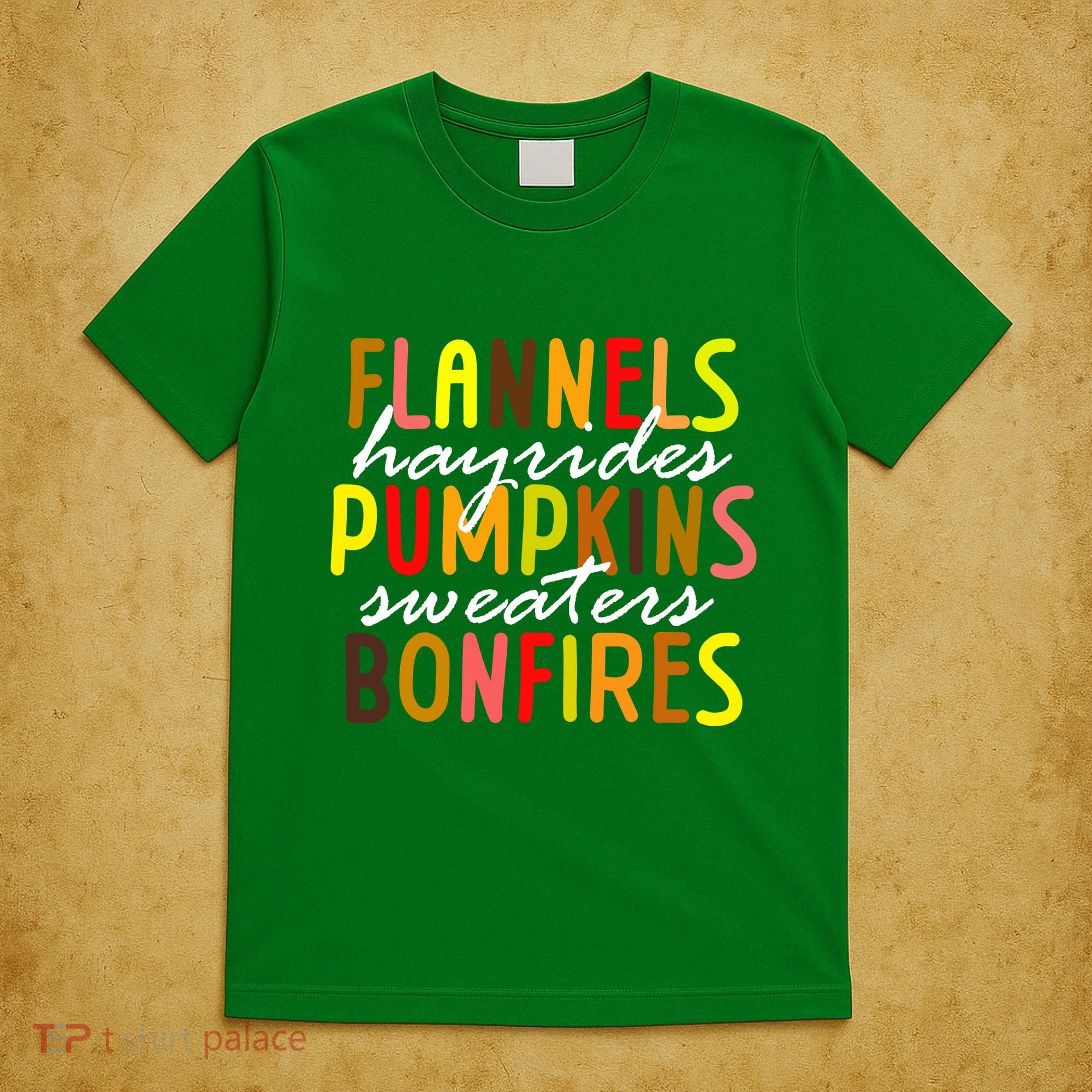 Flannels Hayrides Pumpkins Sweaters Bonfires T-Shirt