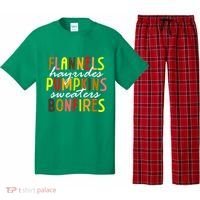 Flannels Hayrides Pumpkins Sweaters Bonfires Pajama Set thumb 0