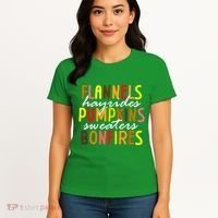 Flannels Hayrides Pumpkins Sweaters Bonfires Women's T-Shirt thumb 4