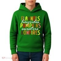 Flannels Hayrides Pumpkins Sweaters Bonfires Kids Hoodie thumb 4