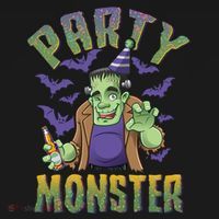 Funny Halloween Party Monster Frankenstein Ornament thumb 1