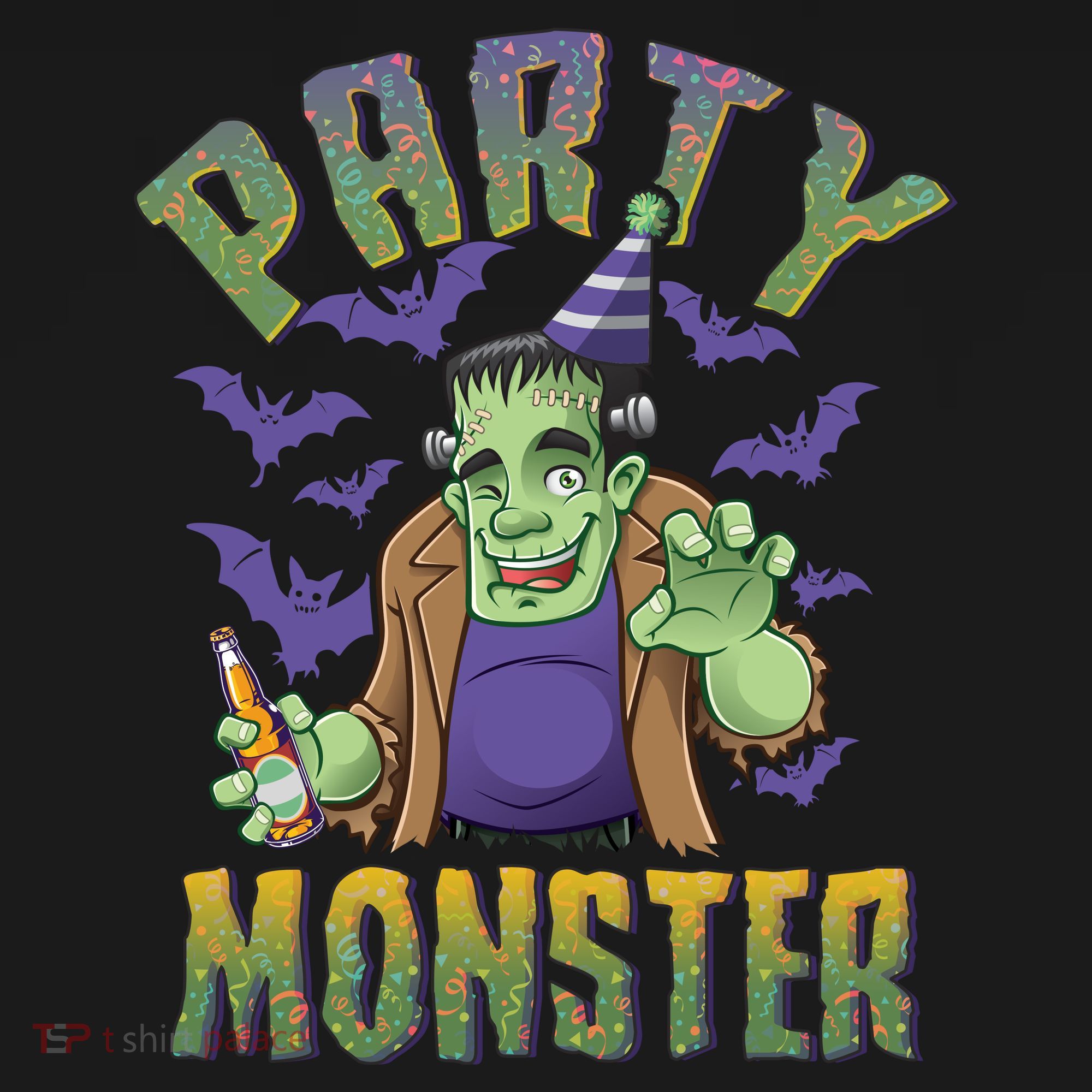 Funny Halloween Party Monster Frankenstein Ornament