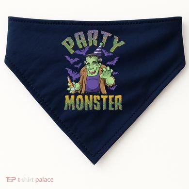 Funny Halloween Party Monster Frankenstein USA-Made Doggie Bandana