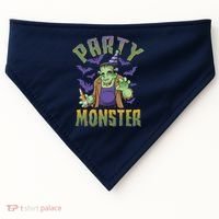 Funny Halloween Party Monster Frankenstein USA-Made Doggie Bandana thumb 0