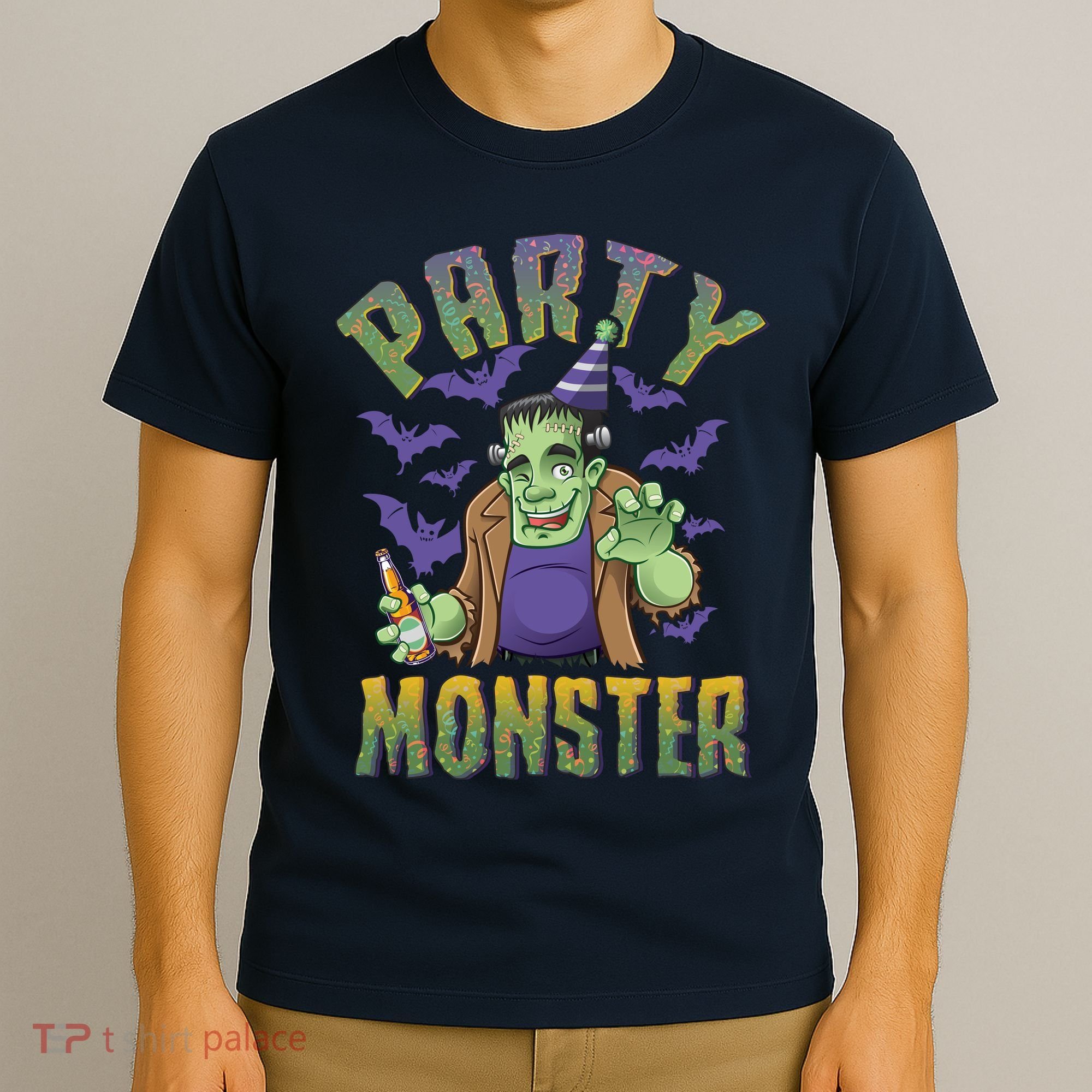 Funny Halloween Party Monster Frankenstein T-Shirt