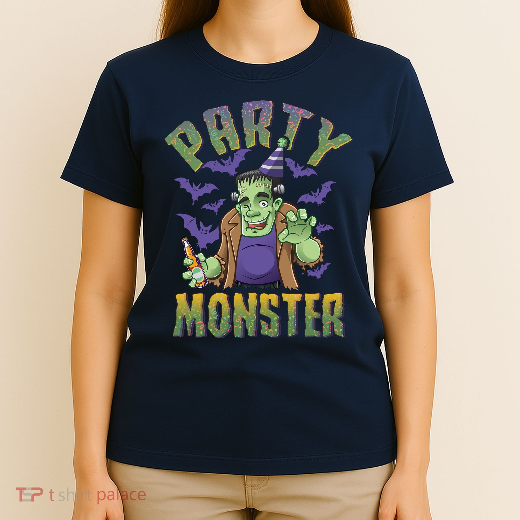 Funny Halloween Party Monster Frankenstein T-Shirt