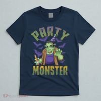Funny Halloween Party Monster Frankenstein T-Shirt thumb 5