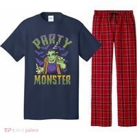 Funny Halloween Party Monster Frankenstein Pajama Set thumb 0