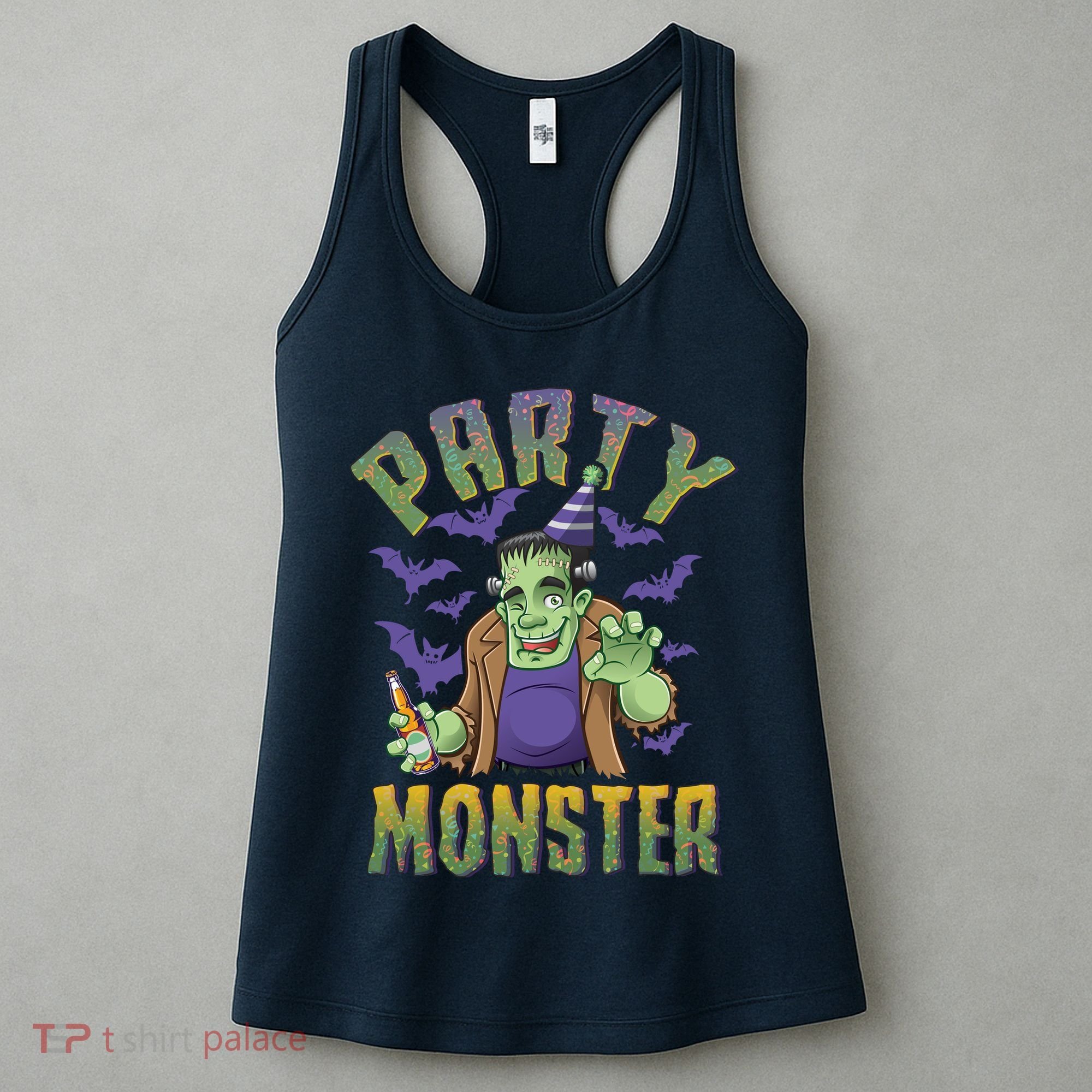 Funny Halloween Party Monster Frankenstein Women's Tank Top