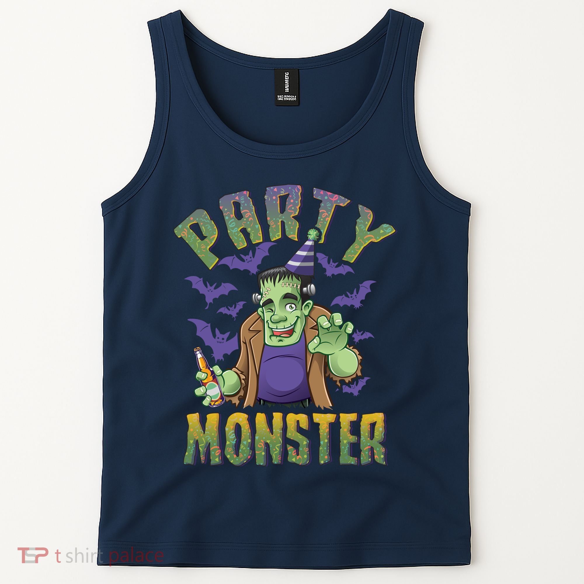 Funny Halloween Party Monster Frankenstein Tank Top