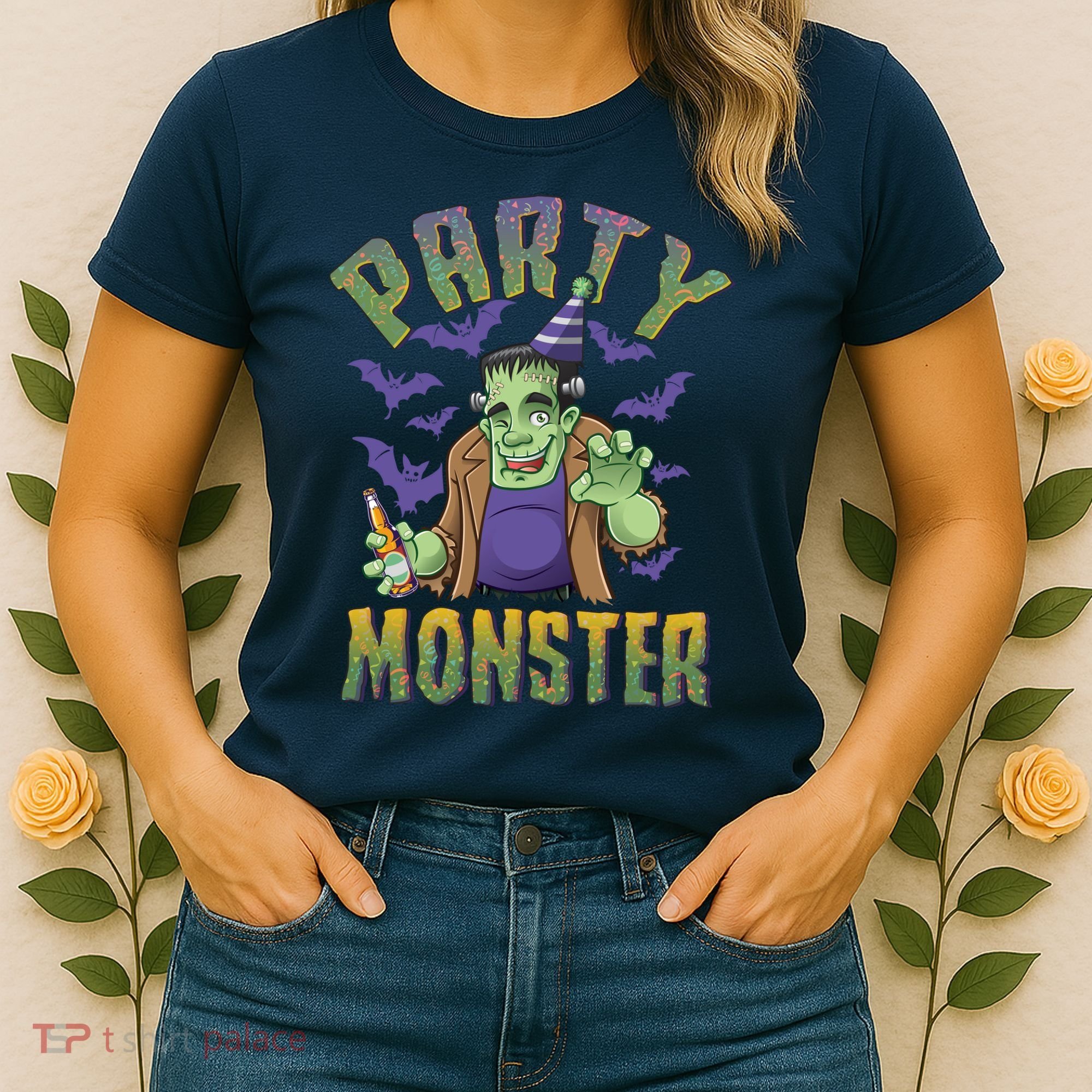Funny Halloween Party Monster Frankenstein Women's T-Shirt