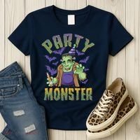 Funny Halloween Party Monster Frankenstein Women's T-Shirt thumb 3
