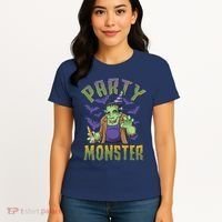 Funny Halloween Party Monster Frankenstein Women's T-Shirt thumb 4